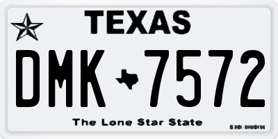 TX license plate DMK7572