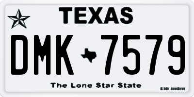 TX license plate DMK7579