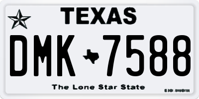 TX license plate DMK7588