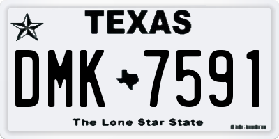 TX license plate DMK7591