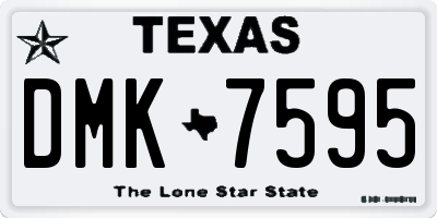 TX license plate DMK7595