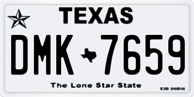 TX license plate DMK7659