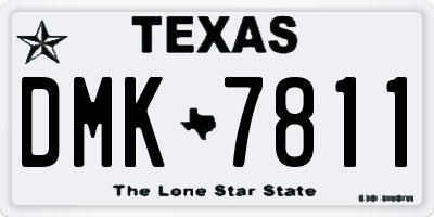 TX license plate DMK7811