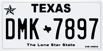 TX license plate DMK7897