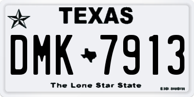TX license plate DMK7913