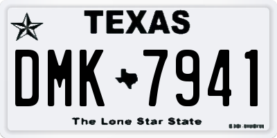 TX license plate DMK7941