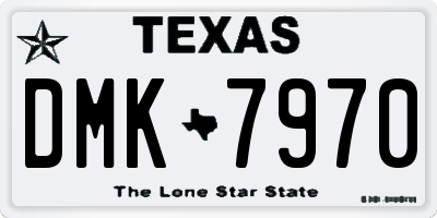 TX license plate DMK7970