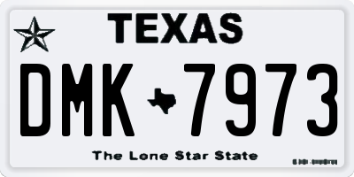 TX license plate DMK7973