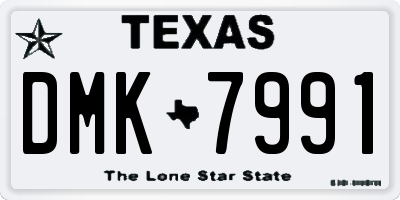 TX license plate DMK7991