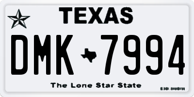 TX license plate DMK7994