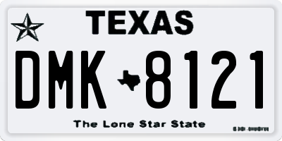 TX license plate DMK8121