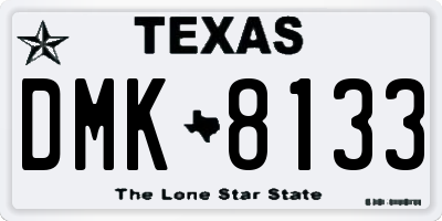 TX license plate DMK8133