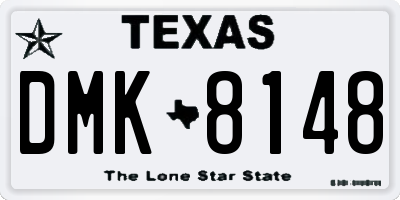 TX license plate DMK8148