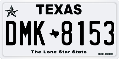 TX license plate DMK8153