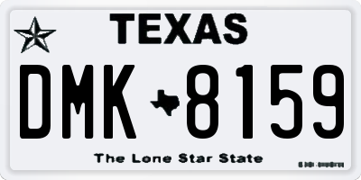 TX license plate DMK8159