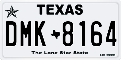 TX license plate DMK8164
