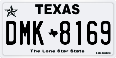 TX license plate DMK8169