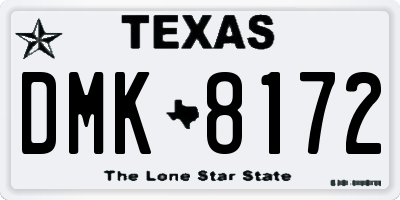 TX license plate DMK8172