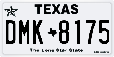 TX license plate DMK8175