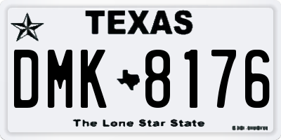 TX license plate DMK8176