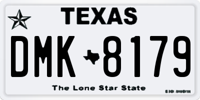 TX license plate DMK8179