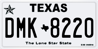 TX license plate DMK8220