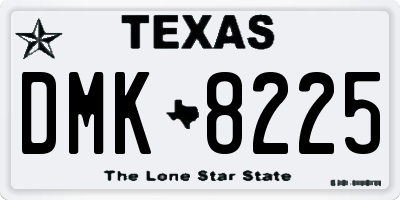 TX license plate DMK8225