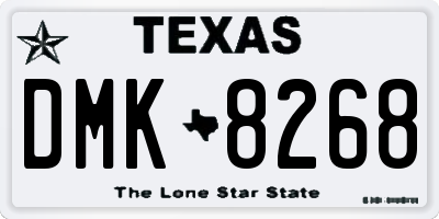TX license plate DMK8268
