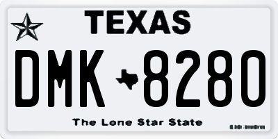 TX license plate DMK8280