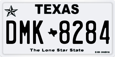 TX license plate DMK8284
