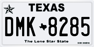 TX license plate DMK8285