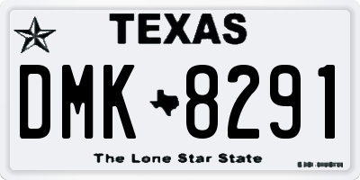 TX license plate DMK8291