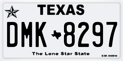 TX license plate DMK8297