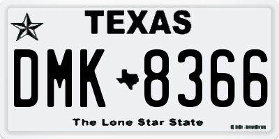 TX license plate DMK8366