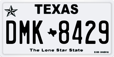 TX license plate DMK8429