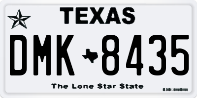 TX license plate DMK8435
