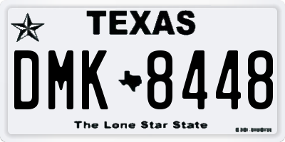 TX license plate DMK8448