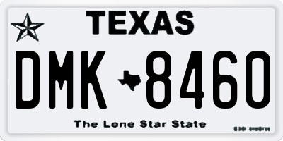 TX license plate DMK8460