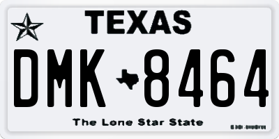 TX license plate DMK8464