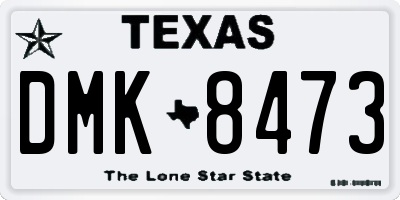 TX license plate DMK8473