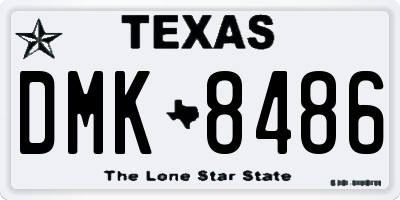 TX license plate DMK8486