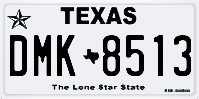 TX license plate DMK8513