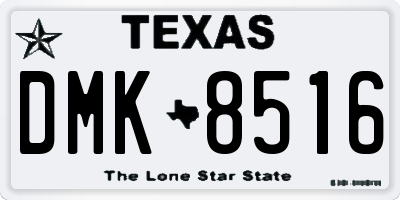 TX license plate DMK8516