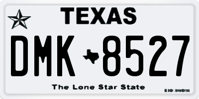 TX license plate DMK8527