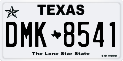 TX license plate DMK8541