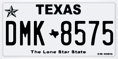 TX license plate DMK8575