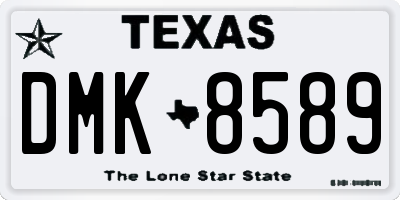 TX license plate DMK8589
