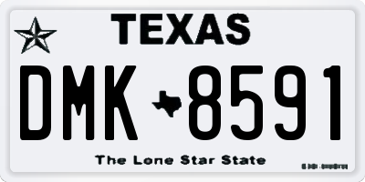 TX license plate DMK8591