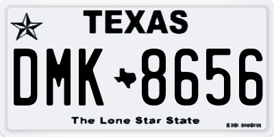 TX license plate DMK8656