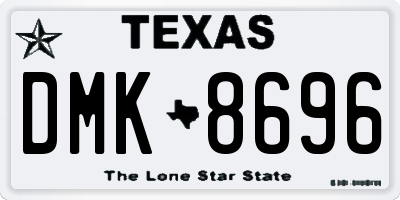 TX license plate DMK8696